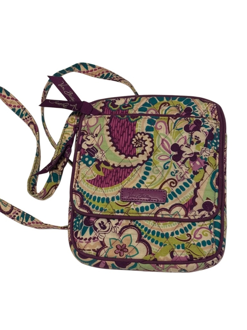 Vera Bradley x Disney Mickey’s Paisley Celebration  RETIRED Triple Zip Hipster